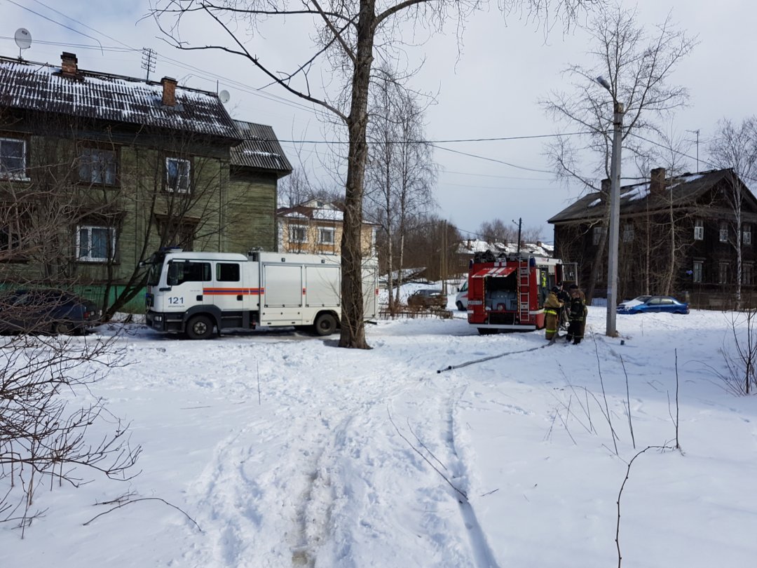 Пожарно-спасательные подразделения выезжали на пожар в Мезенском МО Архангельской области.
